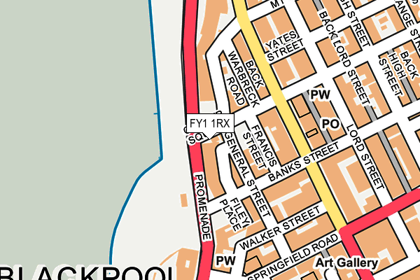 FY1 1RX map - OS OpenMap – Local (Ordnance Survey)