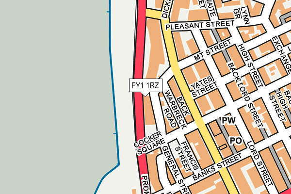 FY1 1RZ map - OS OpenMap – Local (Ordnance Survey)