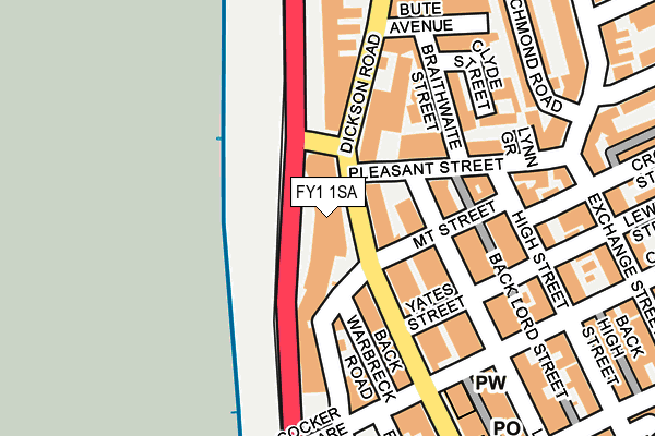 FY1 1SA map - OS OpenMap – Local (Ordnance Survey)