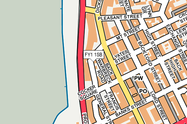 FY1 1SB map - OS OpenMap – Local (Ordnance Survey)