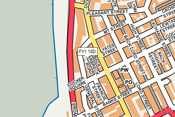 FY1 1SD map - OS OpenMap – Local (Ordnance Survey)