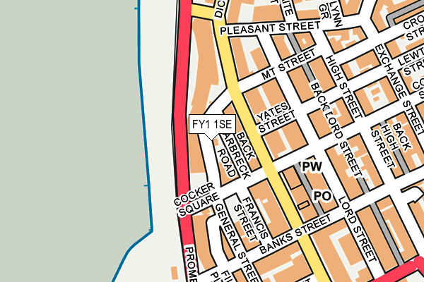 FY1 1SE map - OS OpenMap – Local (Ordnance Survey)