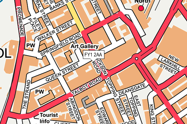 FY1 2AA map - OS OpenMap – Local (Ordnance Survey)