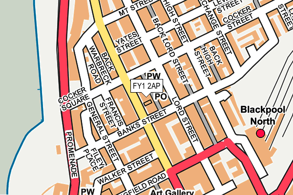 FY1 2AP map - OS OpenMap – Local (Ordnance Survey)