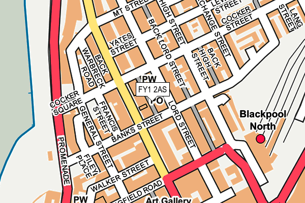 FY1 2AS map - OS OpenMap – Local (Ordnance Survey)