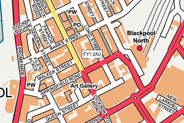 FY1 2AU map - OS OpenMap – Local (Ordnance Survey)