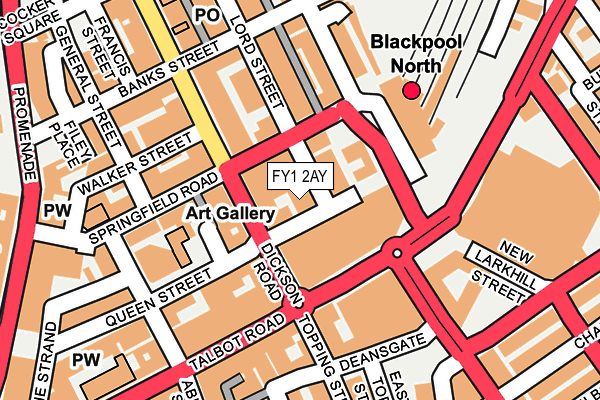 FY1 2AY map - OS OpenMap – Local (Ordnance Survey)