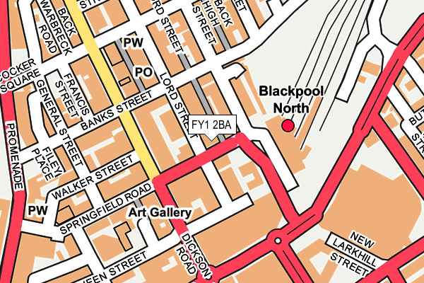 FY1 2BA map - OS OpenMap – Local (Ordnance Survey)