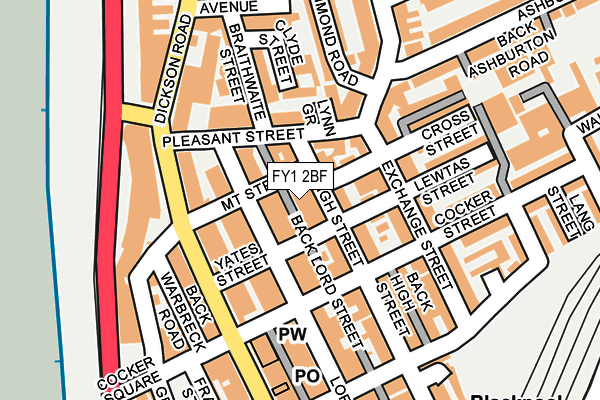 FY1 2BF map - OS OpenMap – Local (Ordnance Survey)