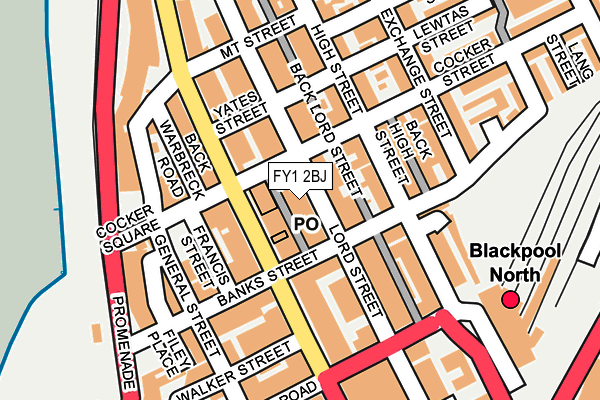 FY1 2BJ map - OS OpenMap – Local (Ordnance Survey)