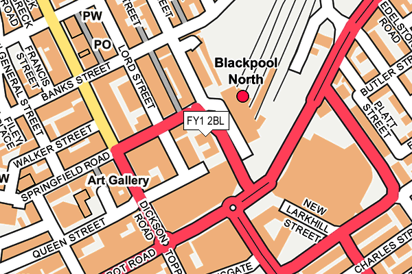 FY1 2BL map - OS OpenMap – Local (Ordnance Survey)