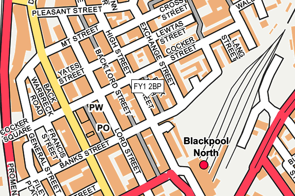 FY1 2BP map - OS OpenMap – Local (Ordnance Survey)