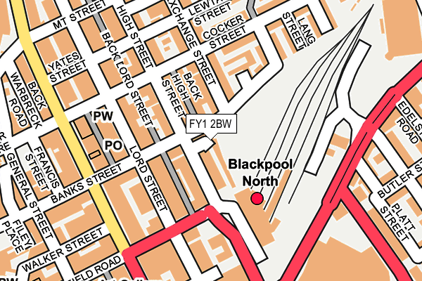 FY1 2BW map - OS OpenMap – Local (Ordnance Survey)