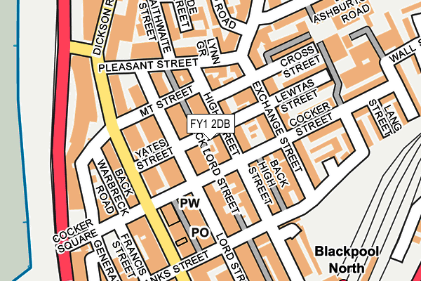 FY1 2DB map - OS OpenMap – Local (Ordnance Survey)