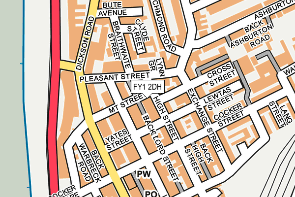 FY1 2DH map - OS OpenMap – Local (Ordnance Survey)