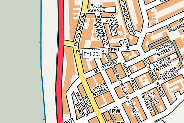 FY1 2DJ map - OS OpenMap – Local (Ordnance Survey)