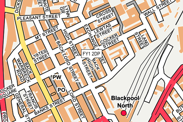 FY1 2DP map - OS OpenMap – Local (Ordnance Survey)