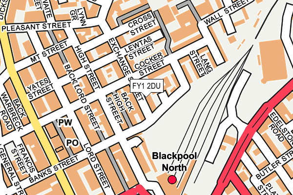 FY1 2DU map - OS OpenMap – Local (Ordnance Survey)