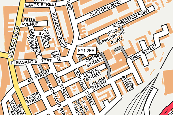 FY1 2EA map - OS OpenMap – Local (Ordnance Survey)