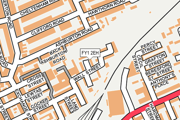 FY1 2EH map - OS OpenMap – Local (Ordnance Survey)