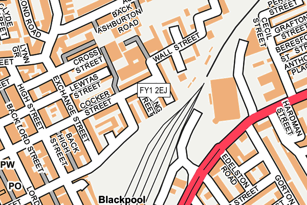 FY1 2EJ map - OS OpenMap – Local (Ordnance Survey)