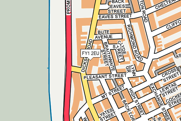 FY1 2EU map - OS OpenMap – Local (Ordnance Survey)