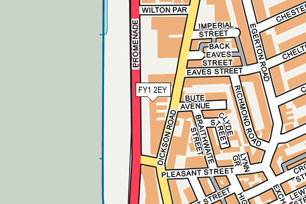 FY1 2EY map - OS OpenMap – Local (Ordnance Survey)