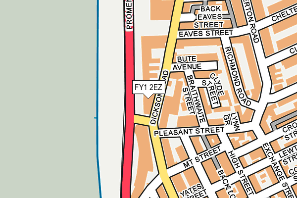 FY1 2EZ map - OS OpenMap – Local (Ordnance Survey)