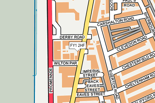 FY1 2HF map - OS OpenMap – Local (Ordnance Survey)