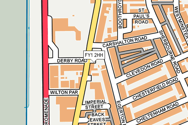 FY1 2HH map - OS OpenMap – Local (Ordnance Survey)