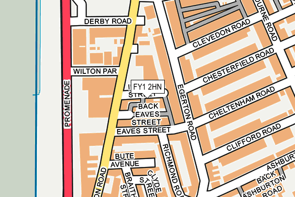 FY1 2HN map - OS OpenMap – Local (Ordnance Survey)