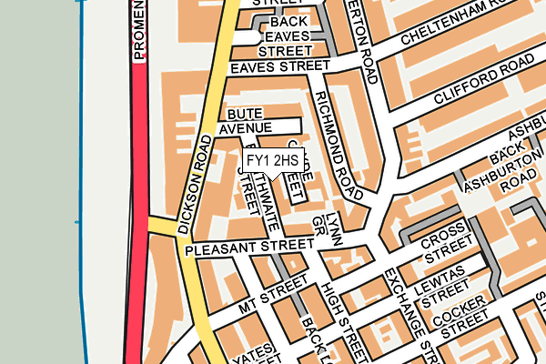 FY1 2HS map - OS OpenMap – Local (Ordnance Survey)