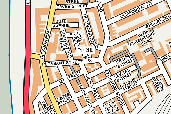 Map of FIREAWAY (BLACKPOOL) LTD at local scale