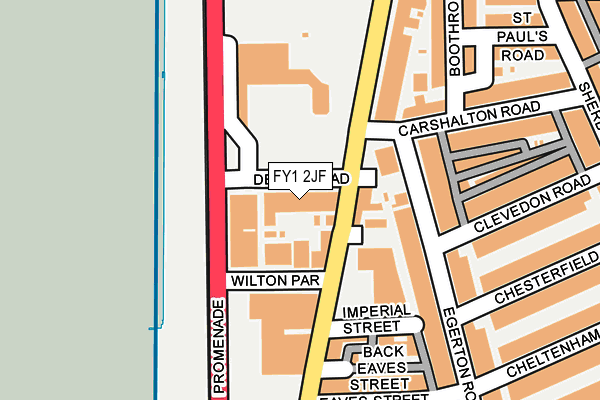 FY1 2JF map - OS OpenMap – Local (Ordnance Survey)