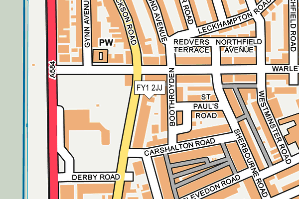 FY1 2JJ map - OS OpenMap – Local (Ordnance Survey)