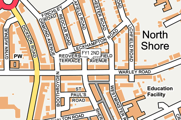 FY1 2ND map - OS OpenMap – Local (Ordnance Survey)