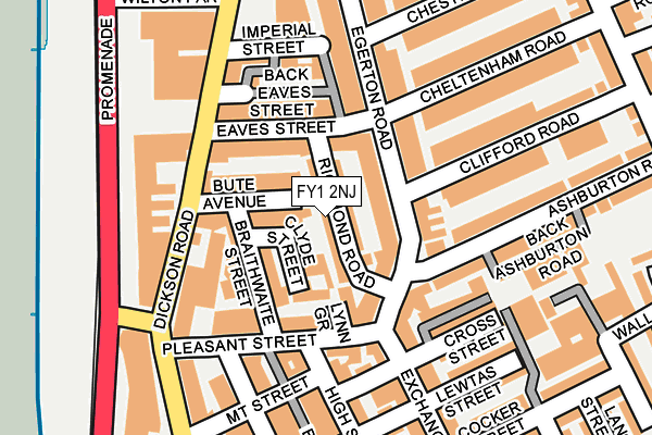 FY1 2NJ map - OS OpenMap – Local (Ordnance Survey)