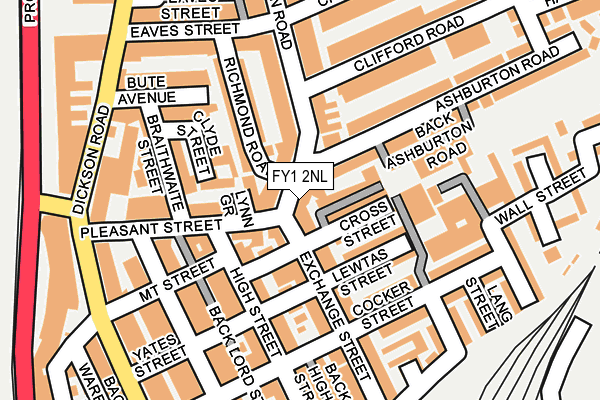 FY1 2NL map - OS OpenMap – Local (Ordnance Survey)