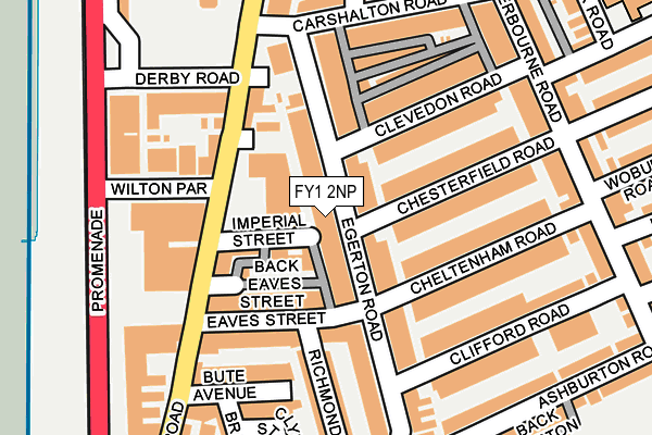 FY1 2NP map - OS OpenMap – Local (Ordnance Survey)