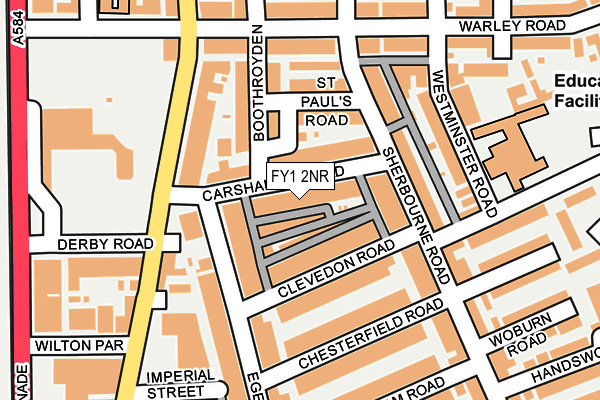 FY1 2NR map - OS OpenMap – Local (Ordnance Survey)