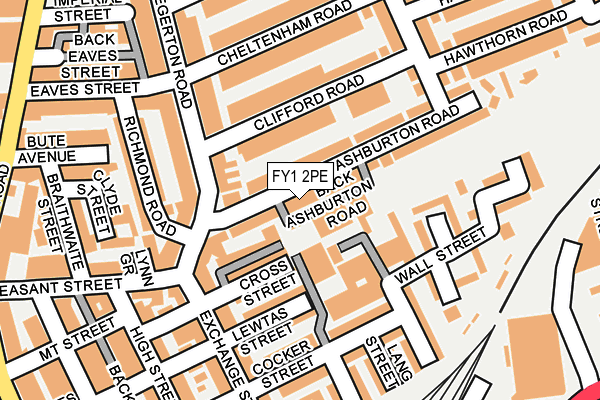 FY1 2PE map - OS OpenMap – Local (Ordnance Survey)