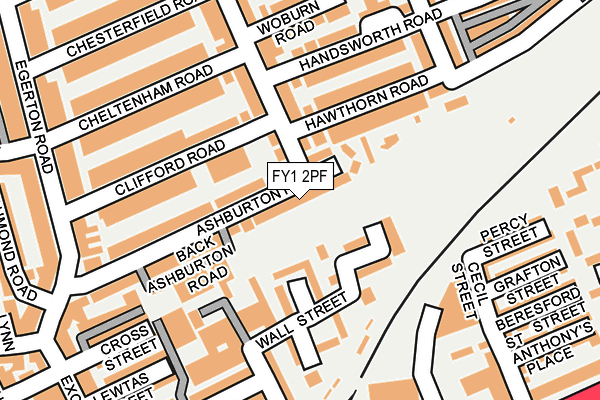 FY1 2PF map - OS OpenMap – Local (Ordnance Survey)