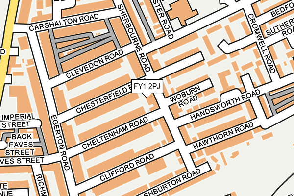 FY1 2PJ map - OS OpenMap – Local (Ordnance Survey)