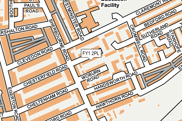 FY1 2PL map - OS OpenMap – Local (Ordnance Survey)