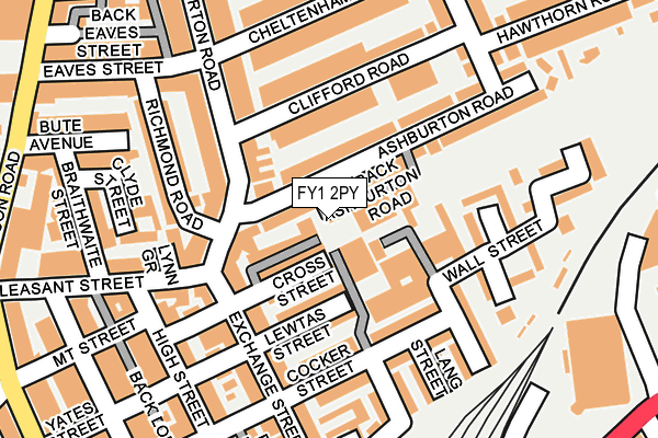 FY1 2PY map - OS OpenMap – Local (Ordnance Survey)
