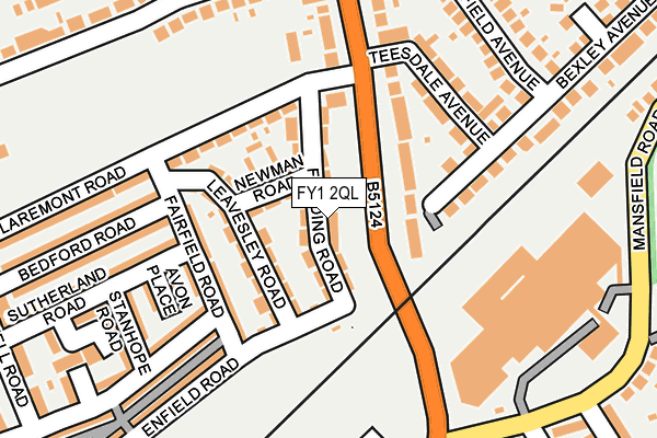 FY1 2QL map - OS OpenMap – Local (Ordnance Survey)