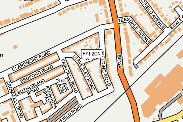 FY1 2QN map - OS OpenMap – Local (Ordnance Survey)