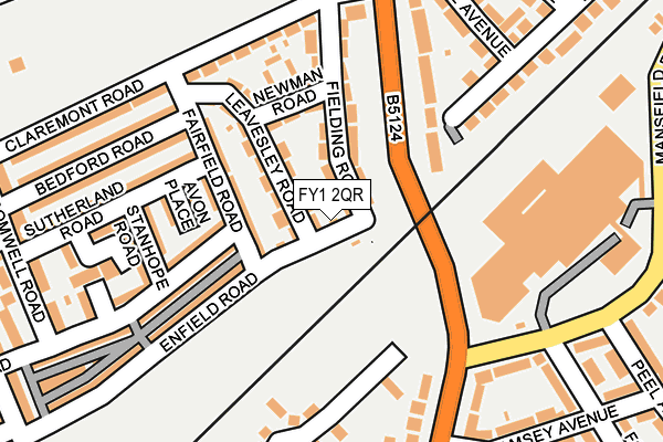 FY1 2QR map - OS OpenMap – Local (Ordnance Survey)