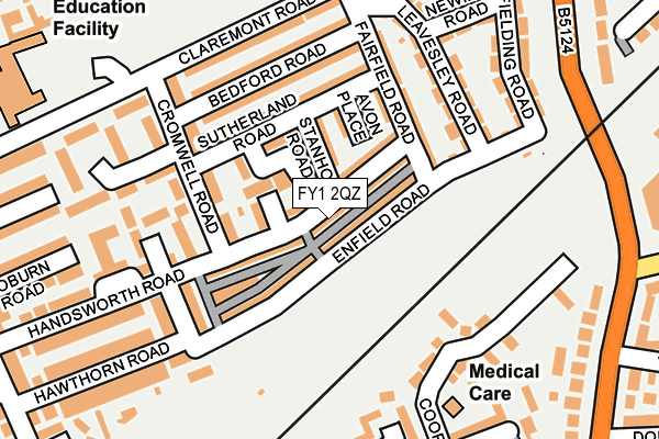 FY1 2QZ map - OS OpenMap – Local (Ordnance Survey)