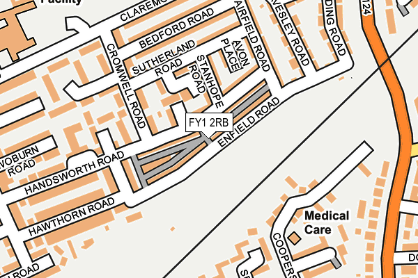 FY1 2RB map - OS OpenMap – Local (Ordnance Survey)